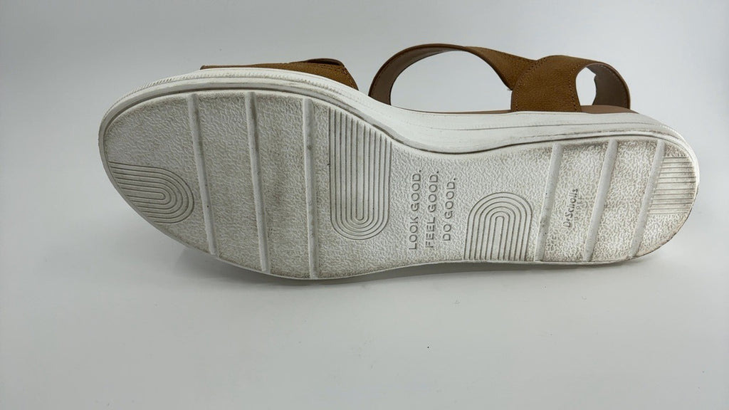 Dr. Scholl's Shoes Shoes Womens Time Off Sky Sandal Honey Brown Smooth 9.5 M