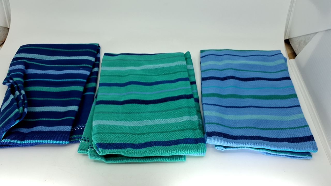 DII Fresh Catch Collection Kitchen Dishtowel Set, 18x28, Blue Sea, 3 Piece