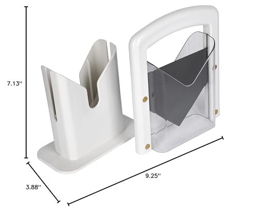 Hoan Bagel Guillotine Slicer 9.25-Inch Stainless Steel White Cutter