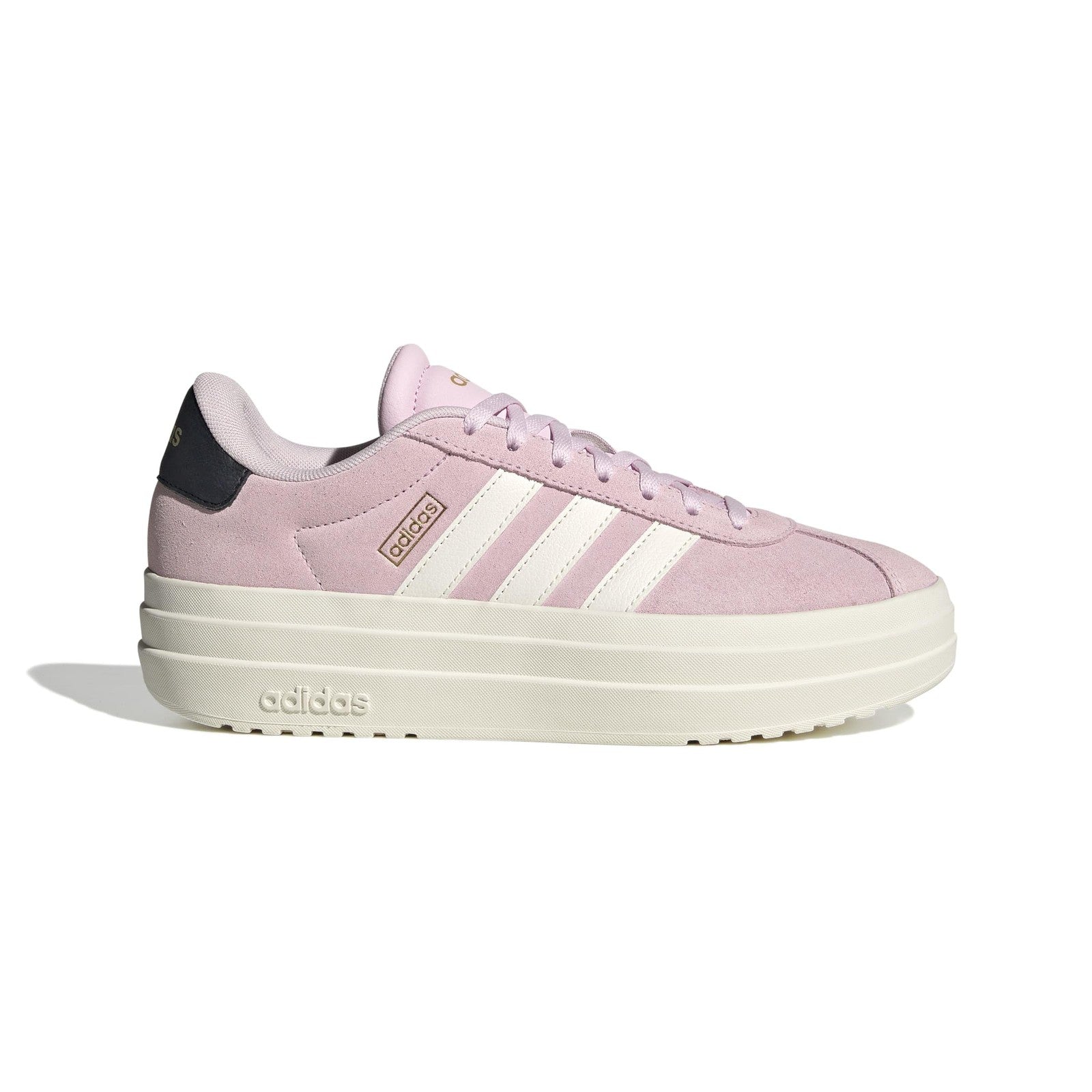 adidas Women's VL Court Bold, Clear Pink/White/Black, 6.5
