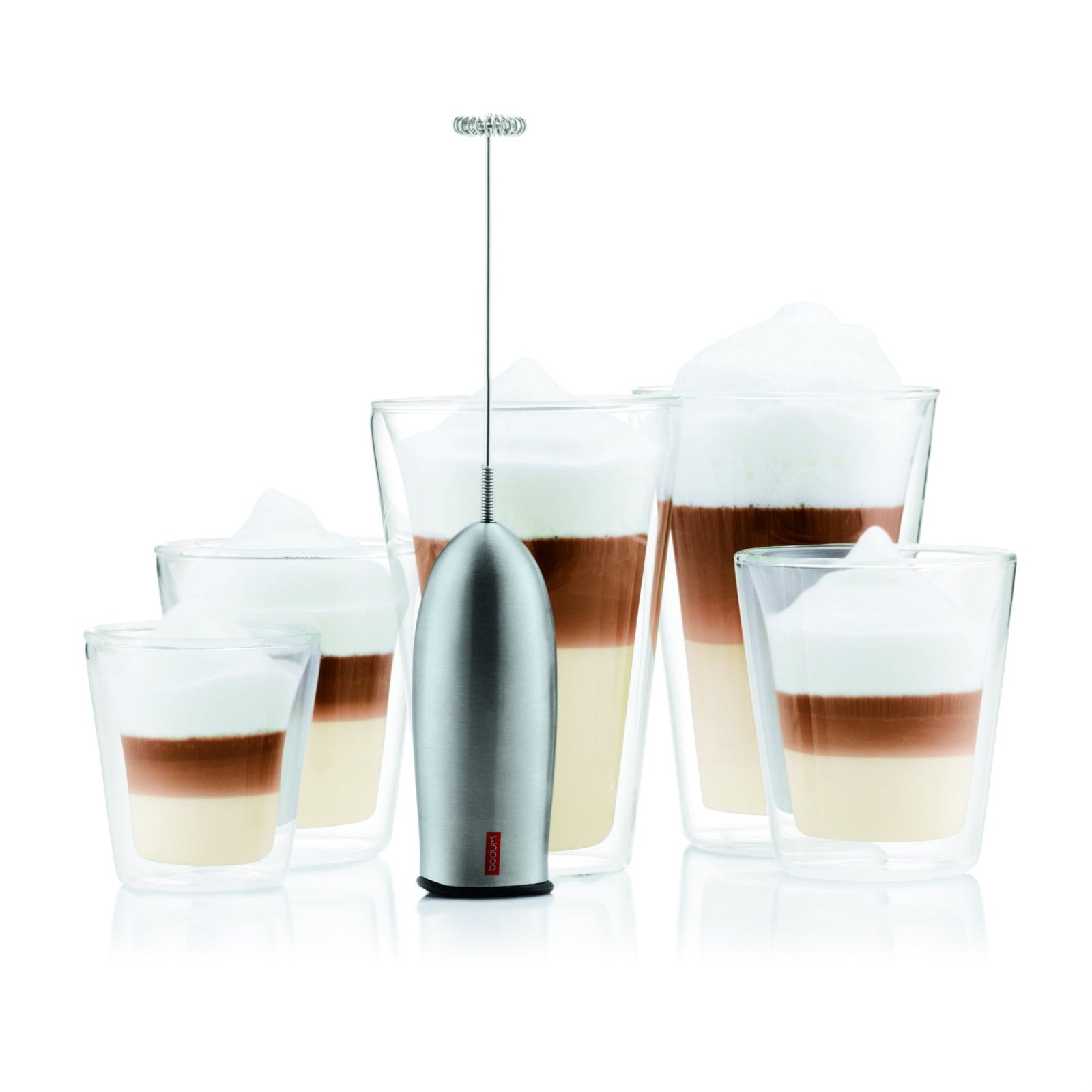 Bodum Schiuma Milk Frother, Black Plastic, for Coffee & Hot Chocolate