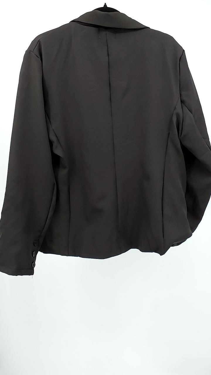 Lapel Collar One Button Blazer