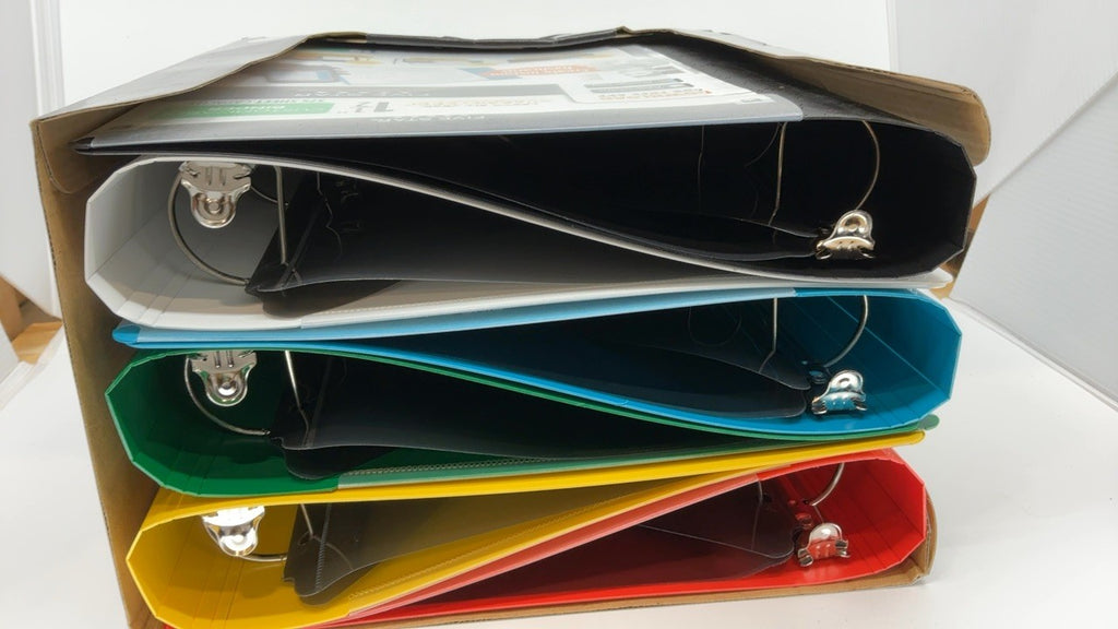 1.5 In Five Star 3-Ring Binder, 375 Sheet Capacity, 6 Pack, Assorted Colors