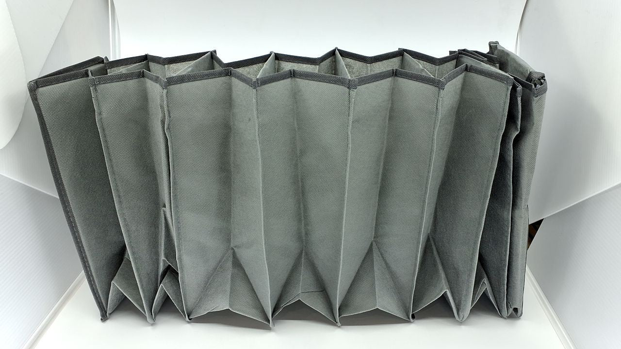 Whitmor Hanging Shoe Shelves - 8 Section - Closet Organizer - Grey