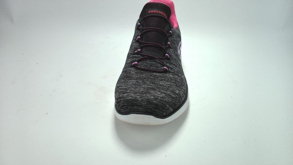 Skechers Women's Summits-Quick Getaway Sneaker, Black/Pink, 9 M US