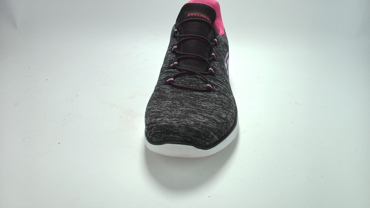 Skechers Women's Summits-Quick Getaway Sneaker, Black/Pink, 9 M US
