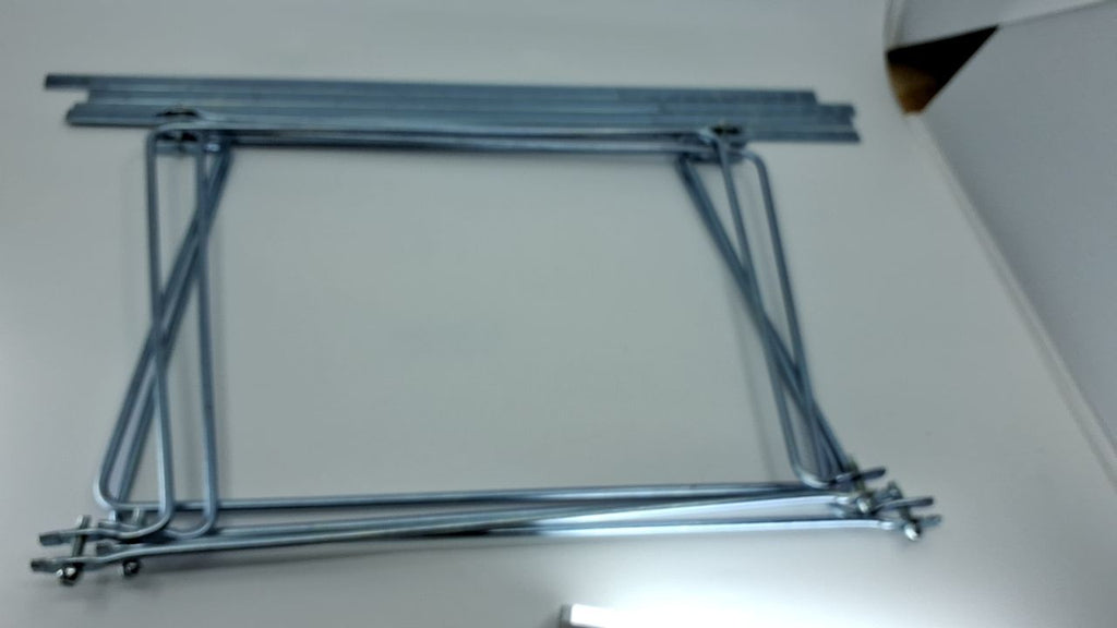 Adjustable Hanging File Frame, Letter Size, 14-18 In, Pack of 2, Silver