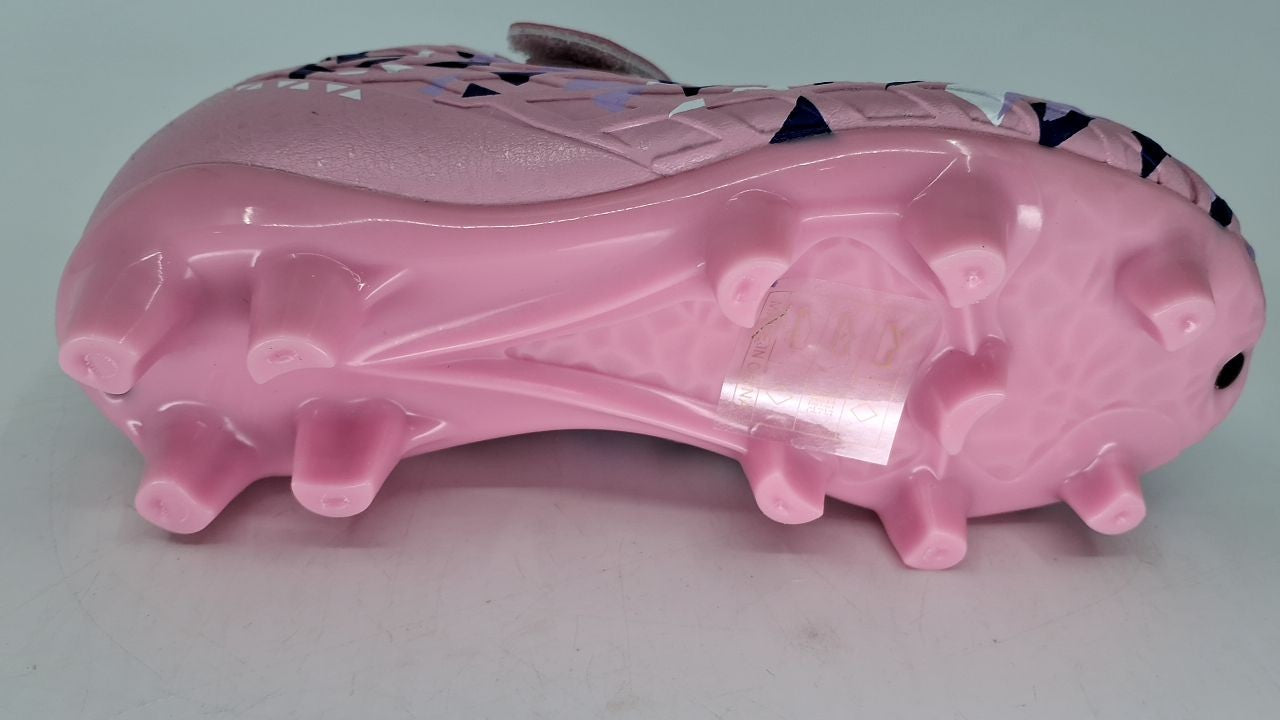 DREAM PAIRS Soccer Cleats Kids Size 8 Toddler Pink/Purple Football Shoes