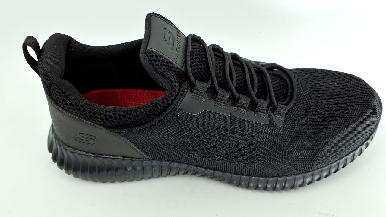 SKECHERS Work Cessnock Men's Shoes Black : 9.5 EE - Wide, Textile