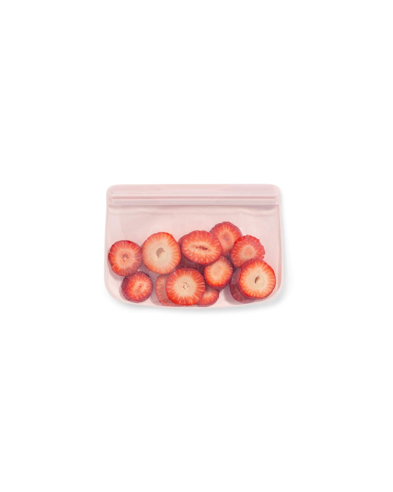 W&P 10oz Silicone Snack Bag, Blush, Microwave & Dishwasher Safe