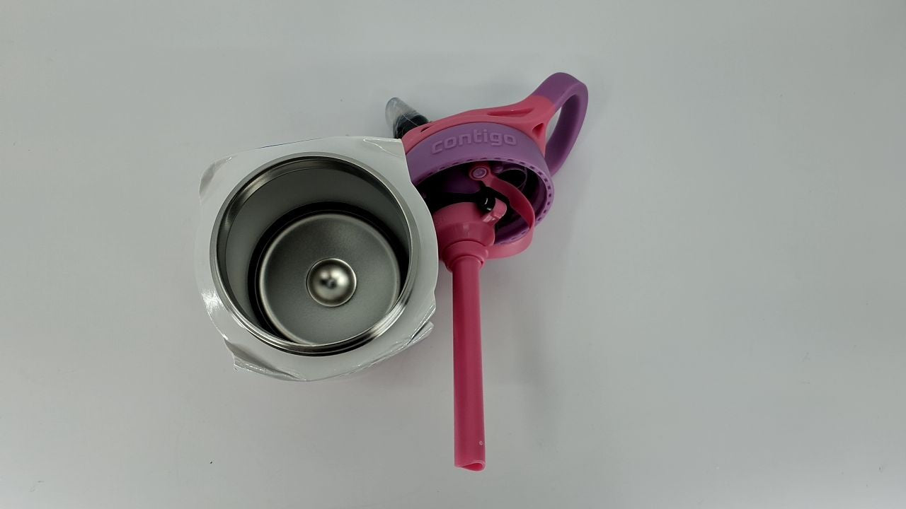 Contigo Autospout Water Bottle with Straw 13 oz Azalea/Pansy