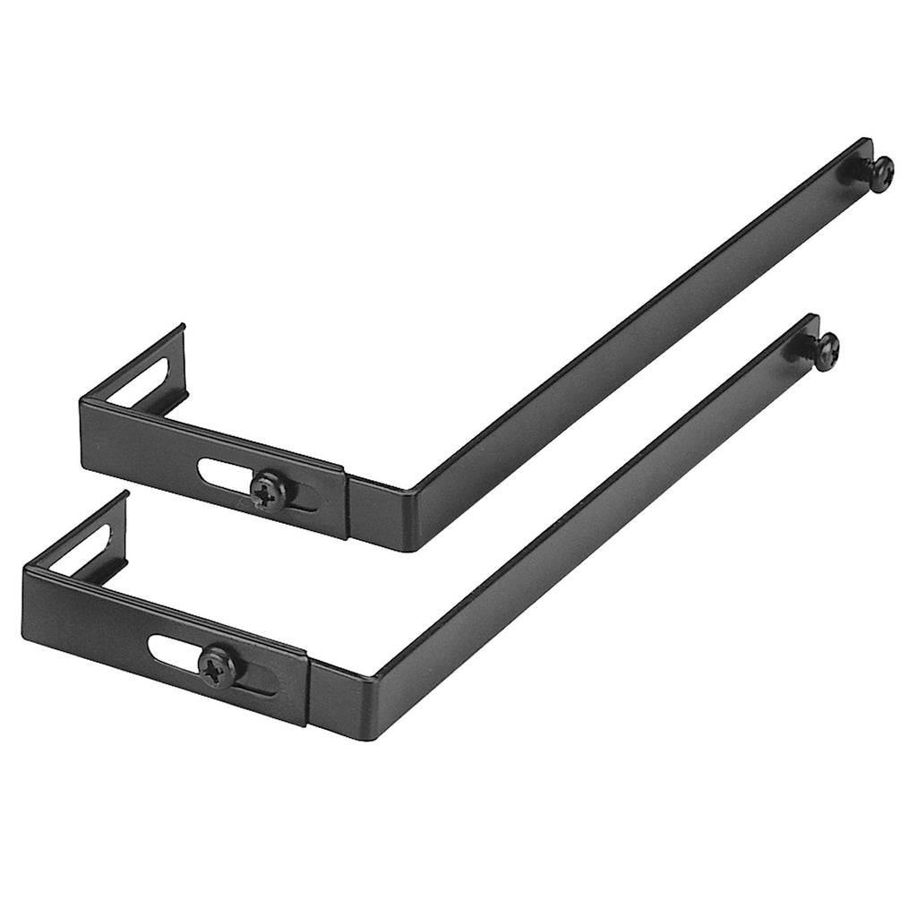 Universal Partition Hanger, 7 In, Metal Black, Adjusts 1-1/4 To 3-1/2 In