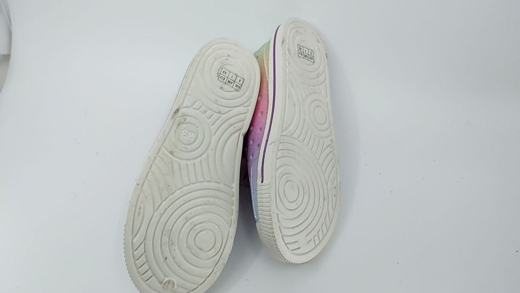 Toddler Water Sneakers Size 2 Pink Gradient Lightweight Slip On Shoes