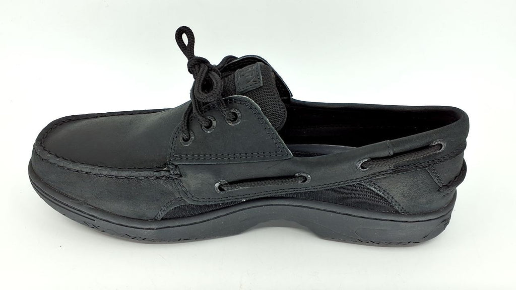 Sperry Men's Billfish 3-Eye Boat Shoe Black 9.5 Wide