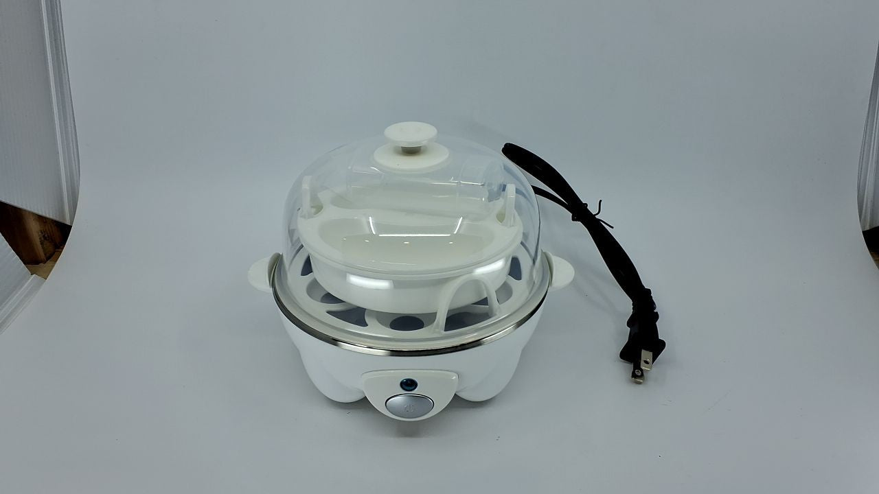 7-Egg Electric Cooker, Elite Gourmet EGC-007, Auto Shut-Off, White