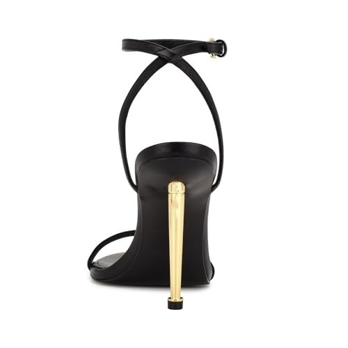 Nine West Women's Reina3 Heeled Sandal, Black, 7.5