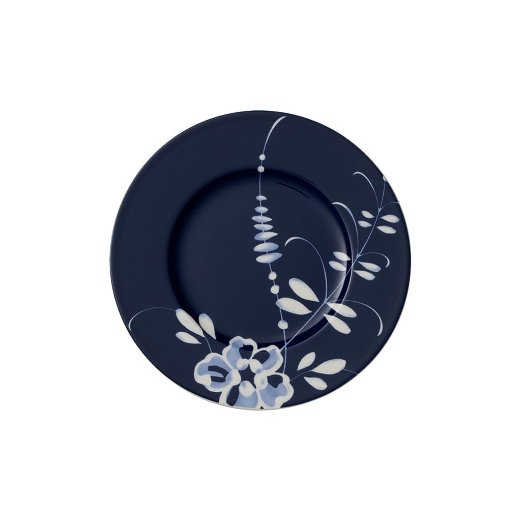 Old Luxembourg Brindille 8.75 In Salad Plate, Blue & White Porcelain