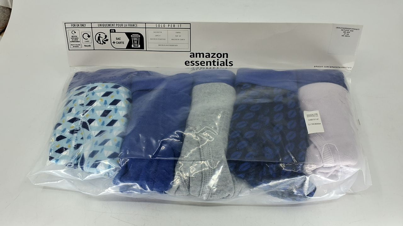 Men's Boxer Briefs 5-Pack, Cotton, Tag-Free, XX-Small, Mixed Prints