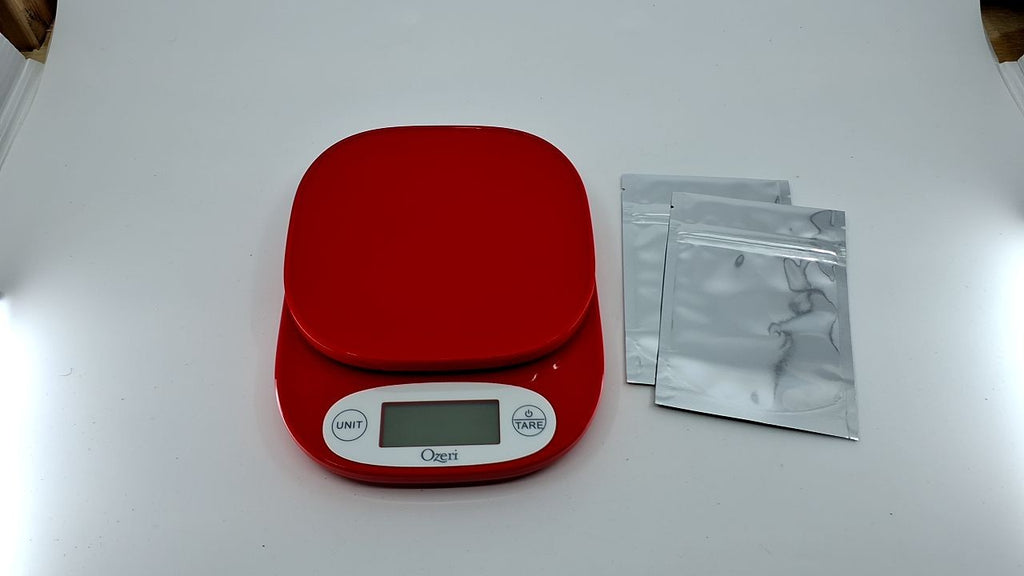 Ozeri ZK24 Digital Kitchen Scale 0.5g Precision Red
