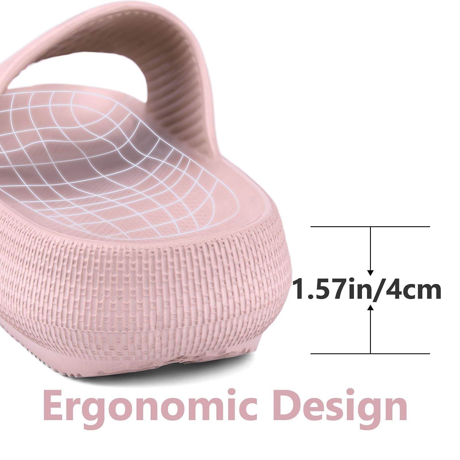 Kids Cloud Slides Pink 13 Little Kid Open Toe Sandals w/ Thick Sole