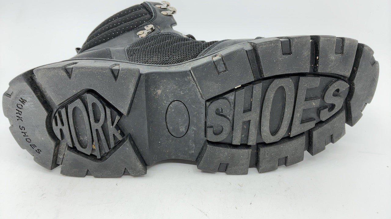 Men's Steel Toe Waterproof Boots 6 In Black Size 9.5 Non-Slip