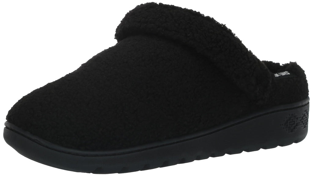 MUK LUKS Women's Quianna Clog, Black, M (7-8)
