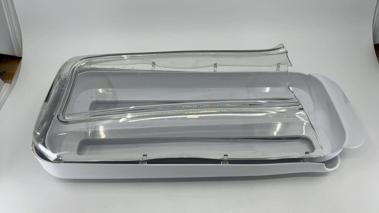 Fridge Egg Holder, Clear View, Stackable, Removable Tray, 12-14 Eggs