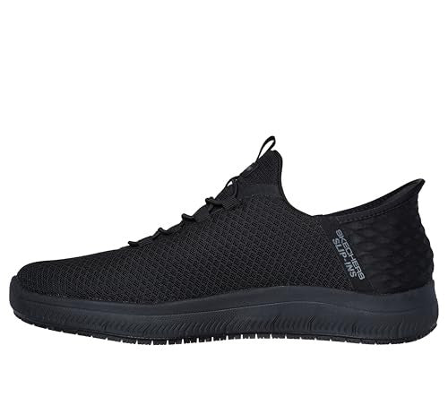 Skechers Men's Summits Colsin Sr Hands Free Slip-Ins Sneaker, Black, 14 Wide