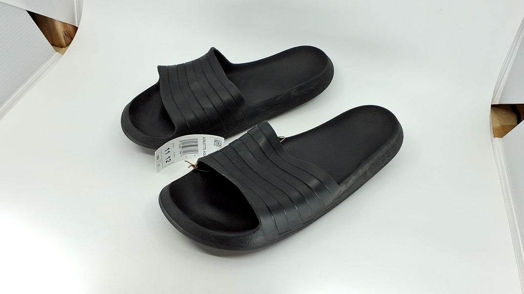 adidas Adilette Aqua Black Slides Men's 11 & Women's 12
