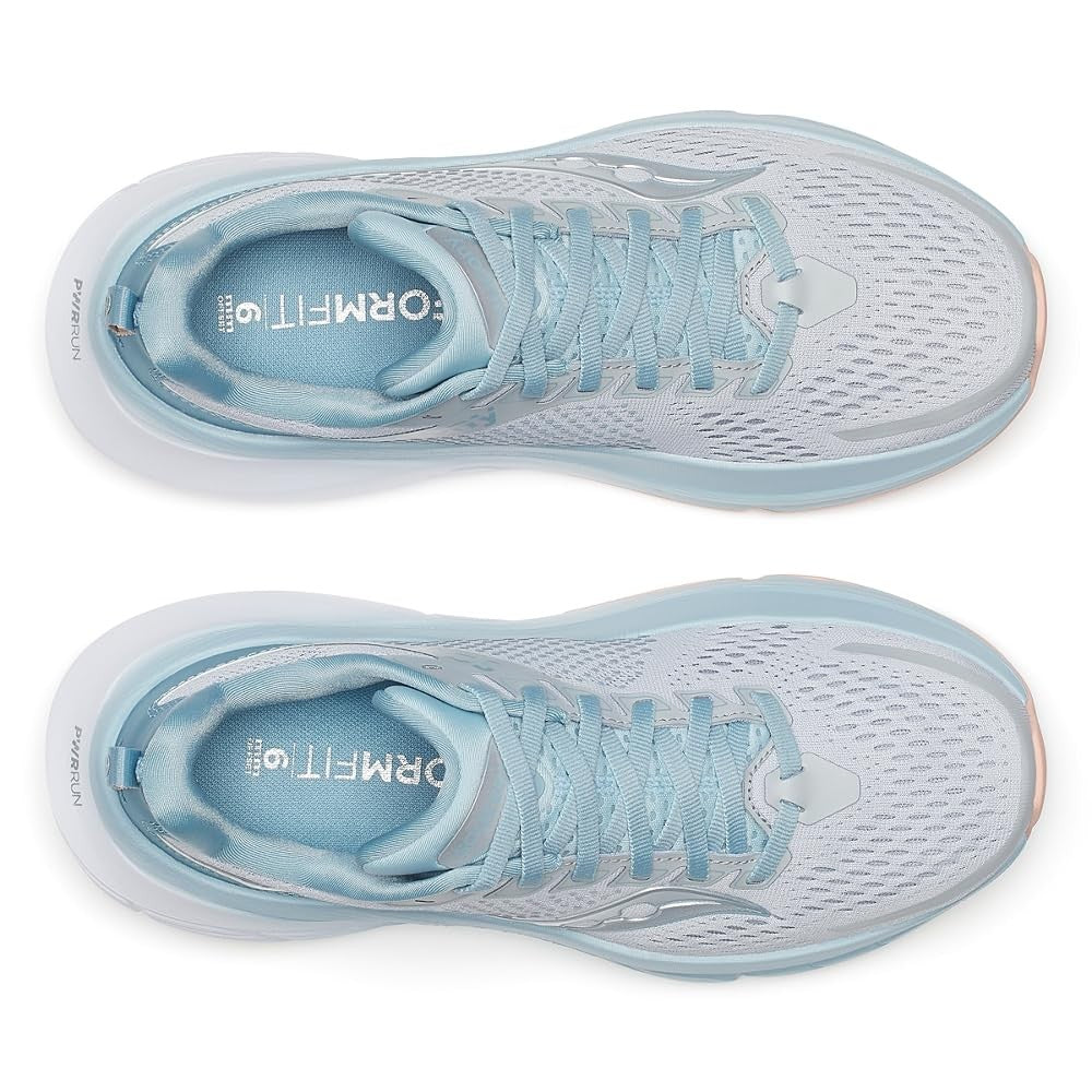Saucony Women's Guide 17 Sneaker, Cloud/Topaz, 7