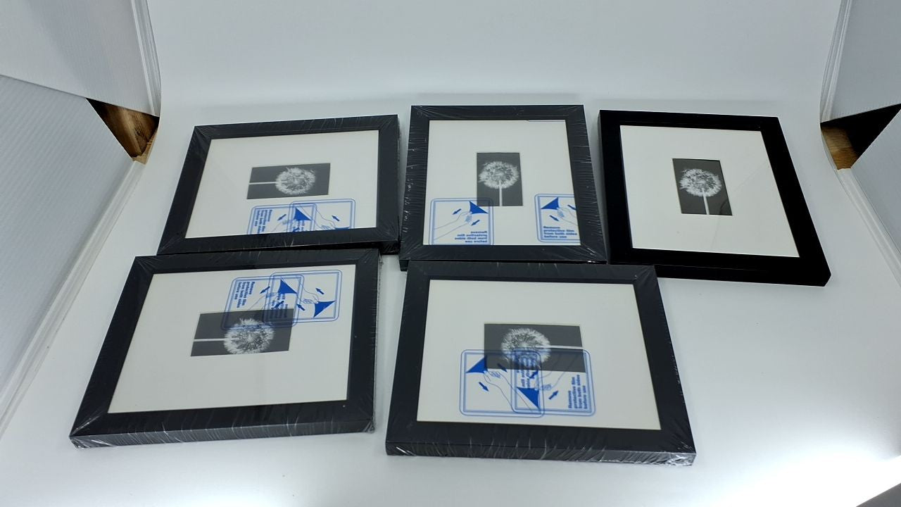 5x6 Black Picture Frame Set - Display 2x3 or 5x6 Photos - Galleria Collection