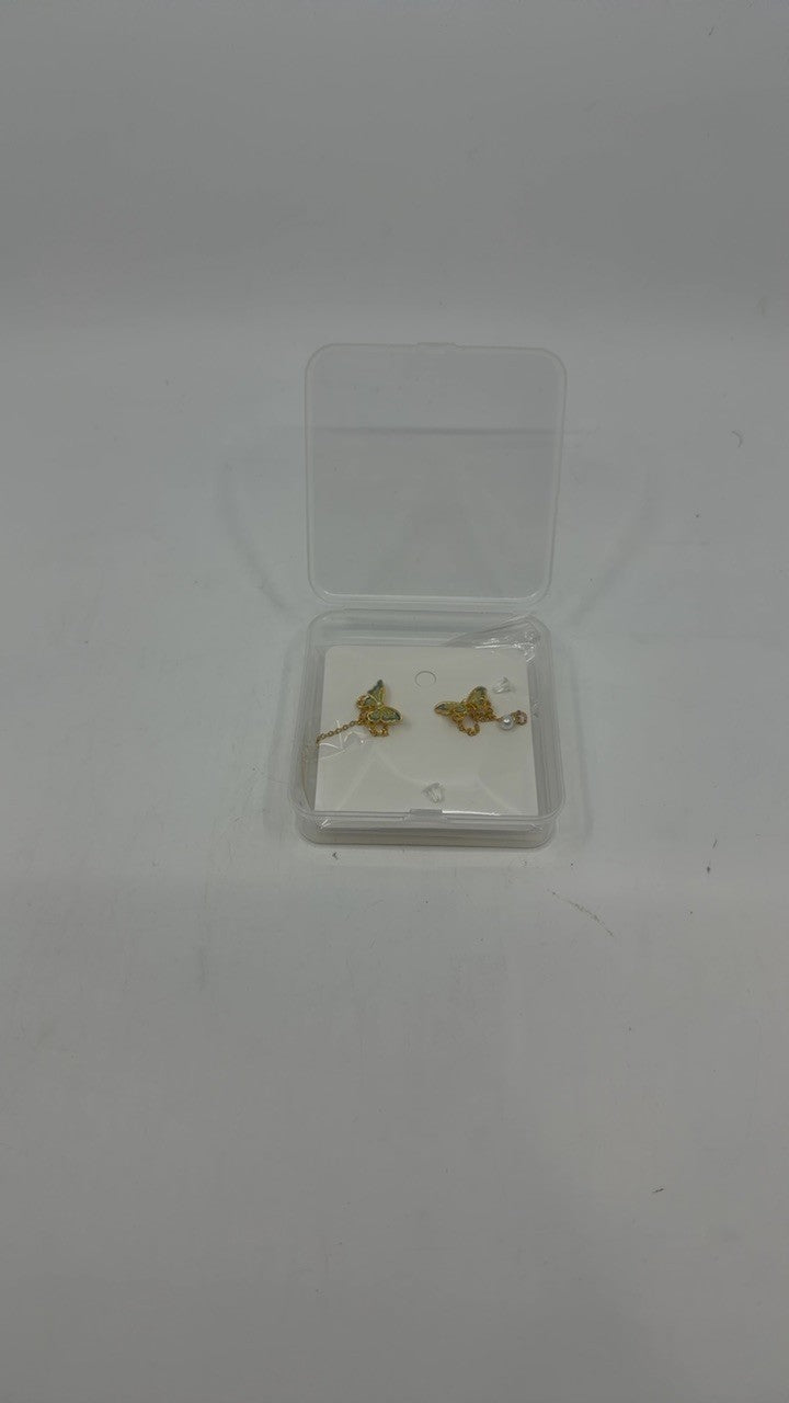 18K Gold-Plated Butterfly Earrings