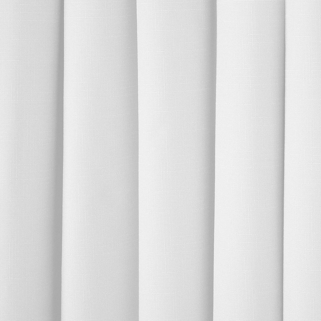 Eclipse Kendall Blackout Curtain 42x84in White Rod Pocket Panel