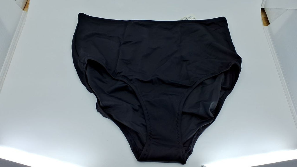 High Waist Bikini Bottom X-Large Washed Black Plus Size