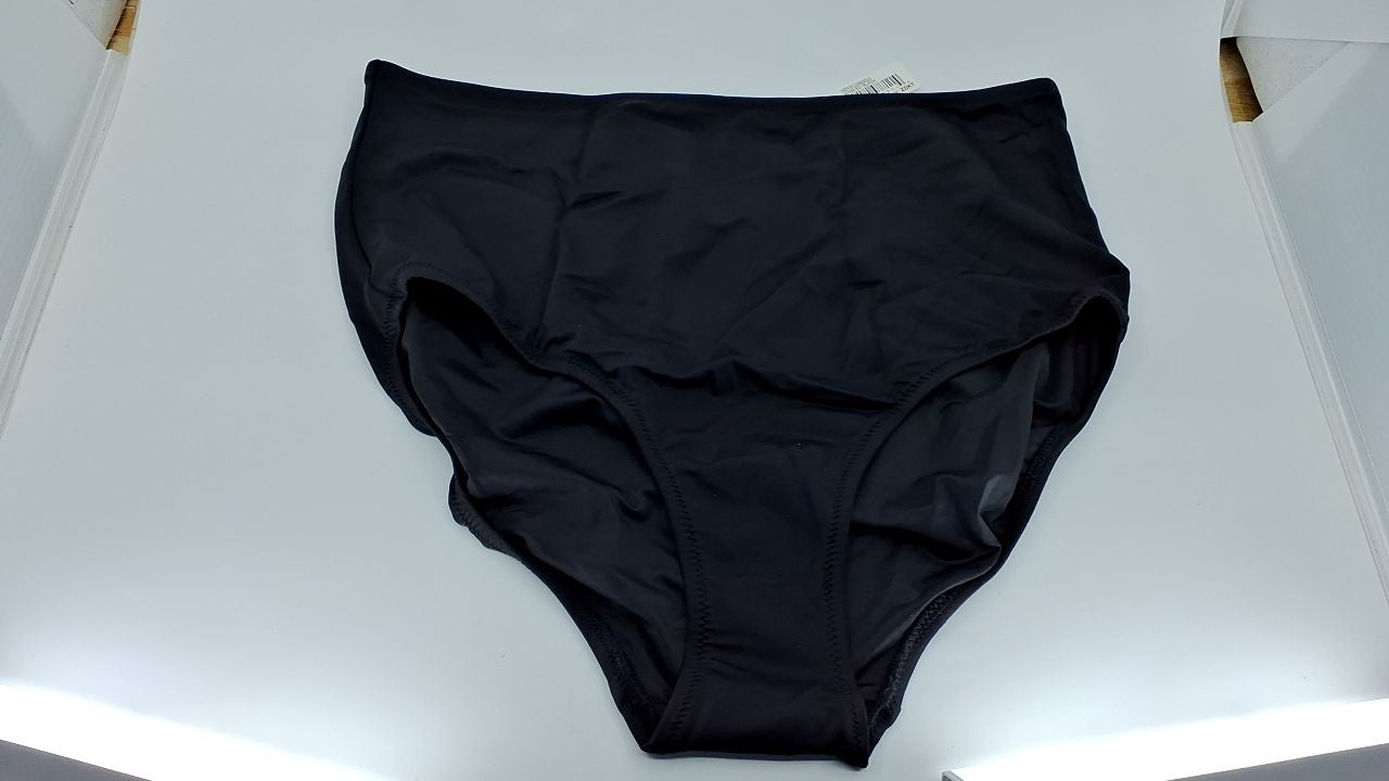 High Waist Bikini Bottom X-Large Washed Black Plus Size