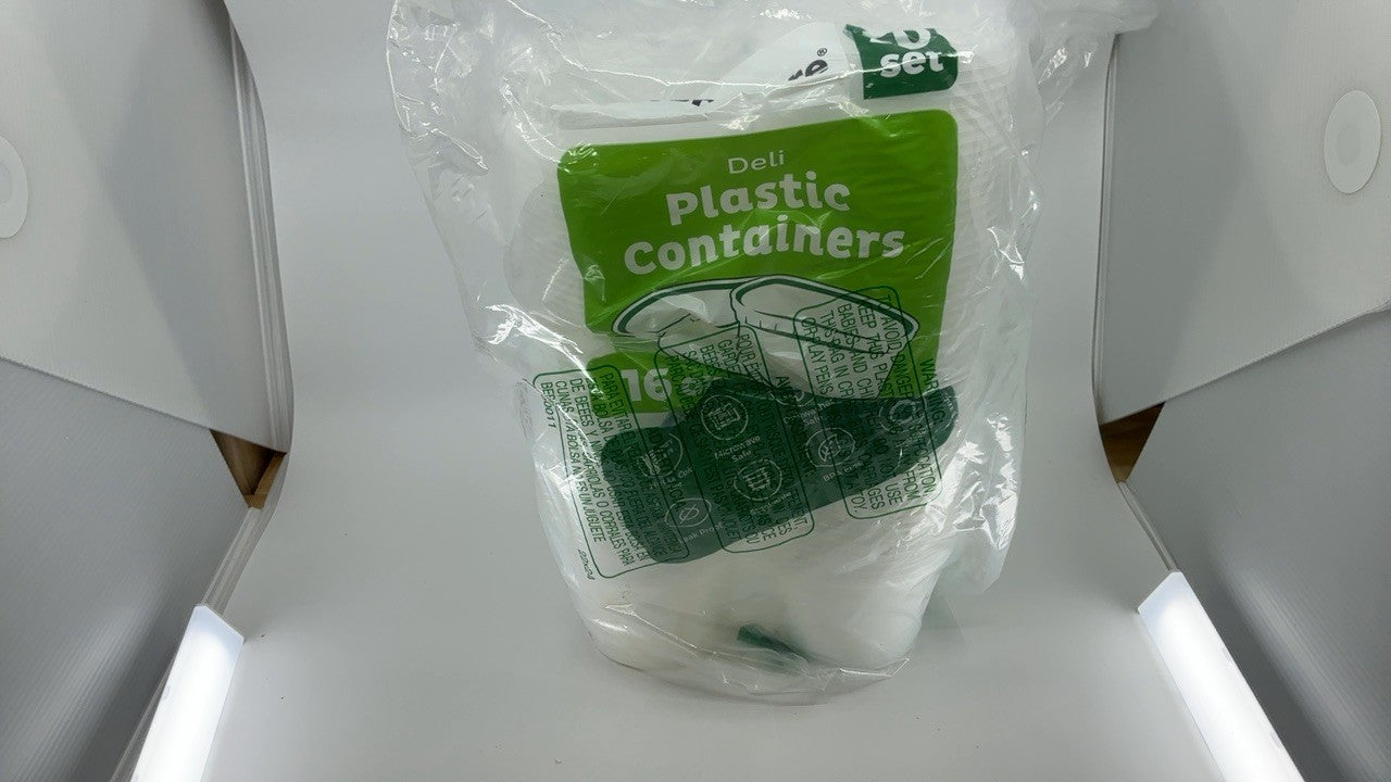 16 oz Deli Food Storage Containers, 50-Set, Stackable & Microwave Safe