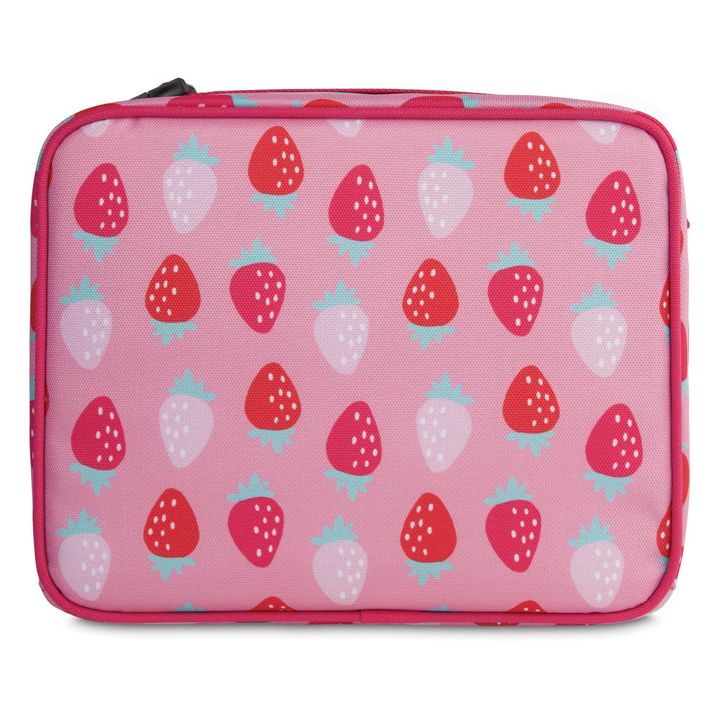 PackIt Classic Lunch Box 3L Sweet Strawberry Zip Closure Buckle Handle