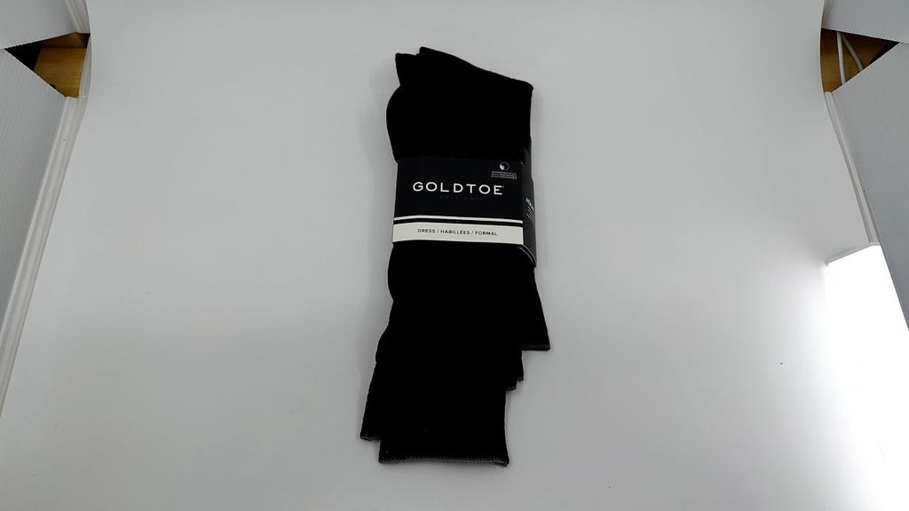 GOLDTOE Edition Mens Dress Rib Crew Socks, 3-Pack