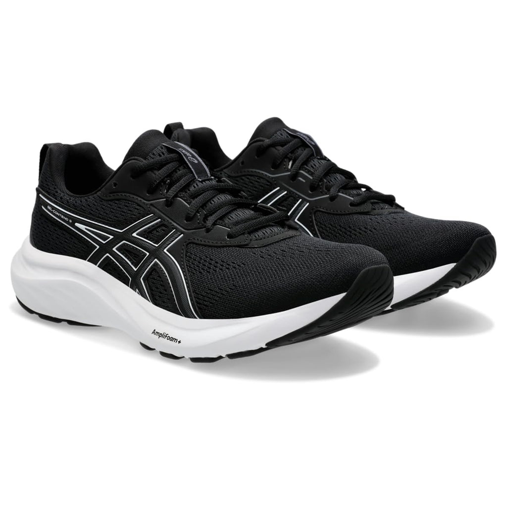 ASICS Women's Gel-Contend 9 Running Shoes, 7.5, Black/White