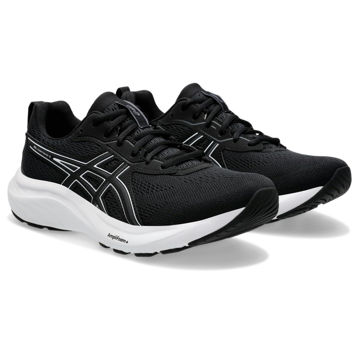 ASICS Women's Gel-Contend 9 Running Shoes, 7.5, Black/White