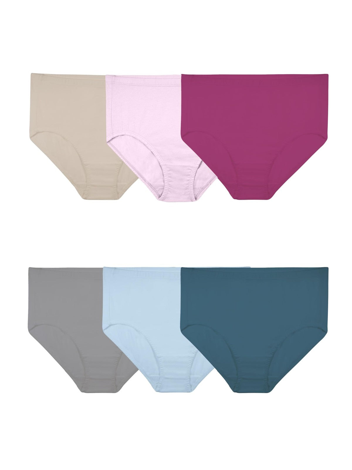 Fruit of the Loom Women's Plus Size Briefs, Cotton Mesh, Size 9 Assorted