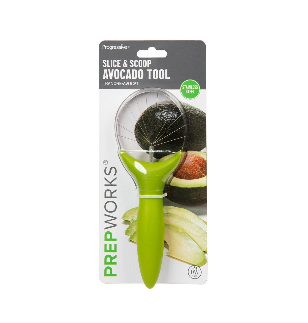 Avocado Slicer w/ Stainless Steel Blades & Ergonomic Handle - Green