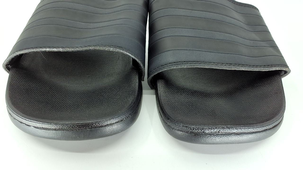 adidas Adult Adilette Comfort Slides Core Black/Core Black/Core Black 8