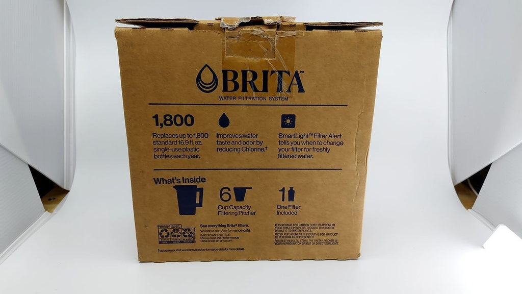 Brita Water Filter Pitcher, 6-Cup, White, BPA Free, Includes 1 Filter