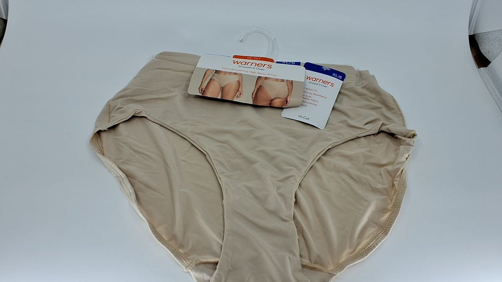 Warner's Women's Front-Smoothing High Waist Hi-Cut RT9021P, Butterscotch