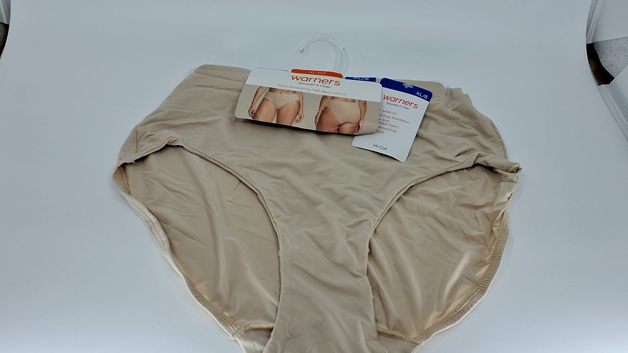 Warner's Women's Front-Smoothing High Waist Hi-Cut RT9021P, Butterscotch