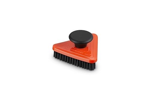 Le Creuset Triangle Grill Pan Brush, 3.7", Flame
