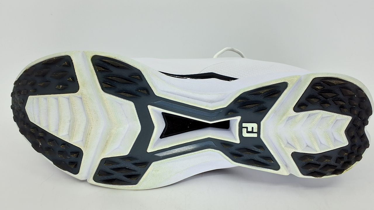 FootJoy Men's FJ Fuel Golf Shoe, White/White/Black, 13 Wide