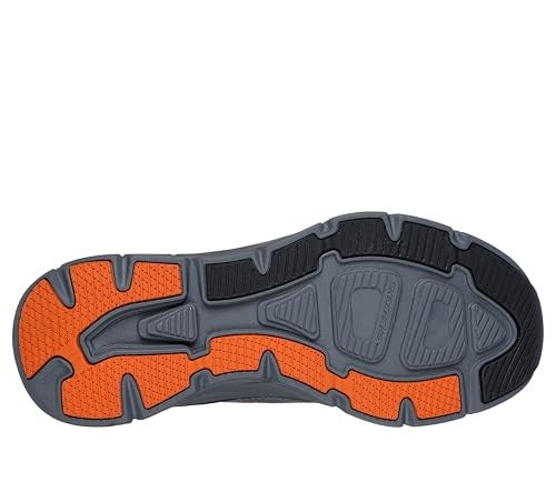 Men's Skechers D'Lux Walker 2.0 Hands-Free Sneaker 12 X-Wide Charcoal/Orange
