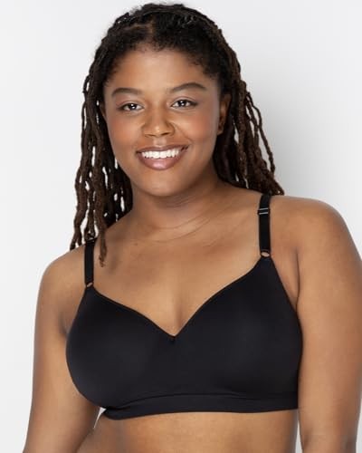 Fruit of the Loom 34C Seamless Wire-Free Push-Up Bra 2-Pack Black/White